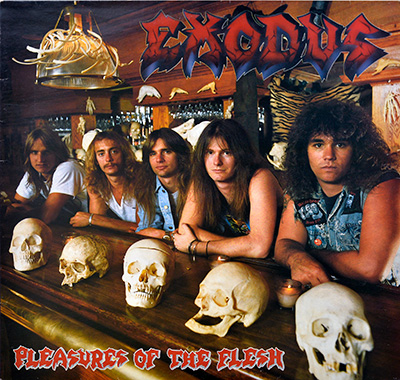 EXODUS - Pleasures of the Flesh (1987, England)  album front cover vinyl record